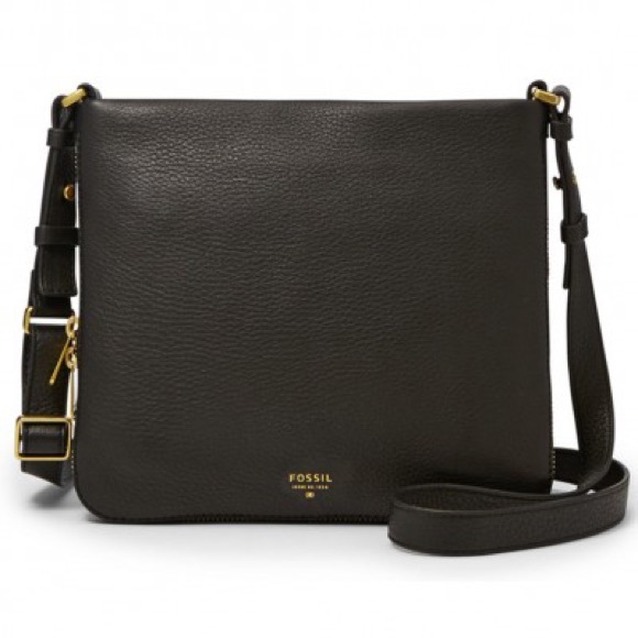 Fossil Handbags - Fossil Preston Leather Expandable Crossbody Bag